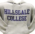 GRAY HOOD WITH NAVY BLOCK IMPRINT